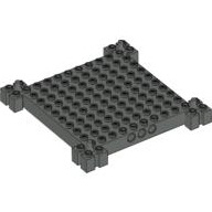 Lego kostka (kostička) 12x12 základ, tmavě šedá (4154056)